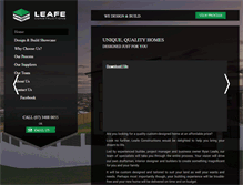 Tablet Screenshot of leafeconstructions.com.au